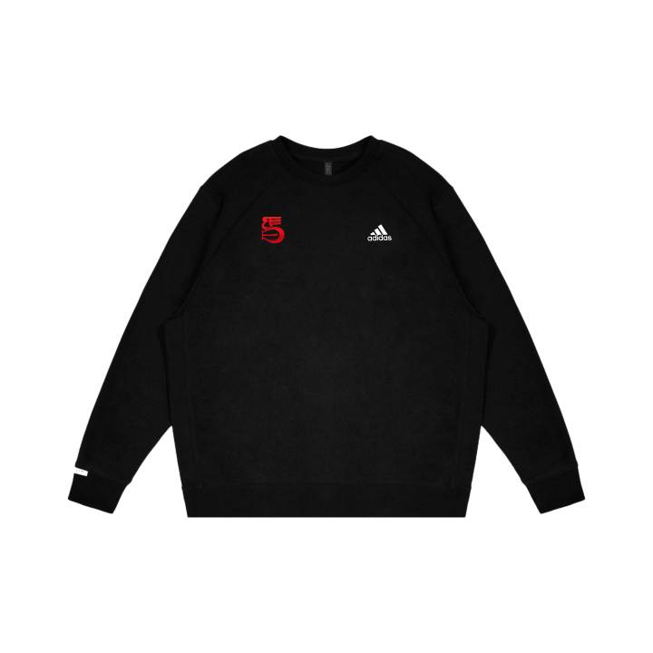 Adidas Adidas LABEL Sweatshirts Unisex Black Crew Neck Moderate Regular