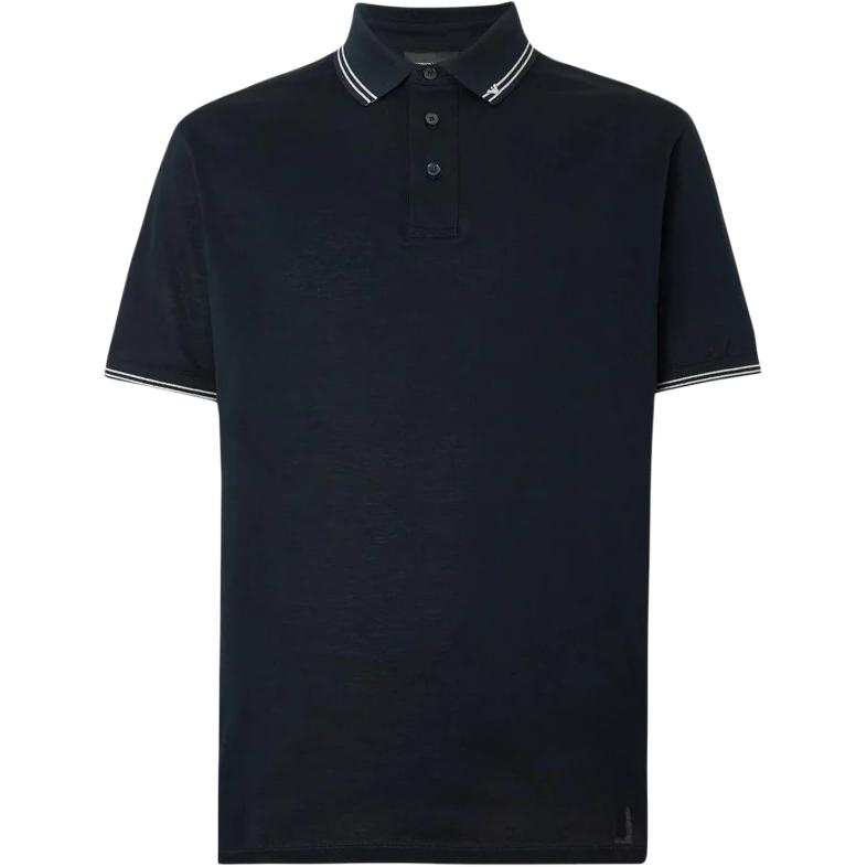Emporio Armani striped-collar polo shirt