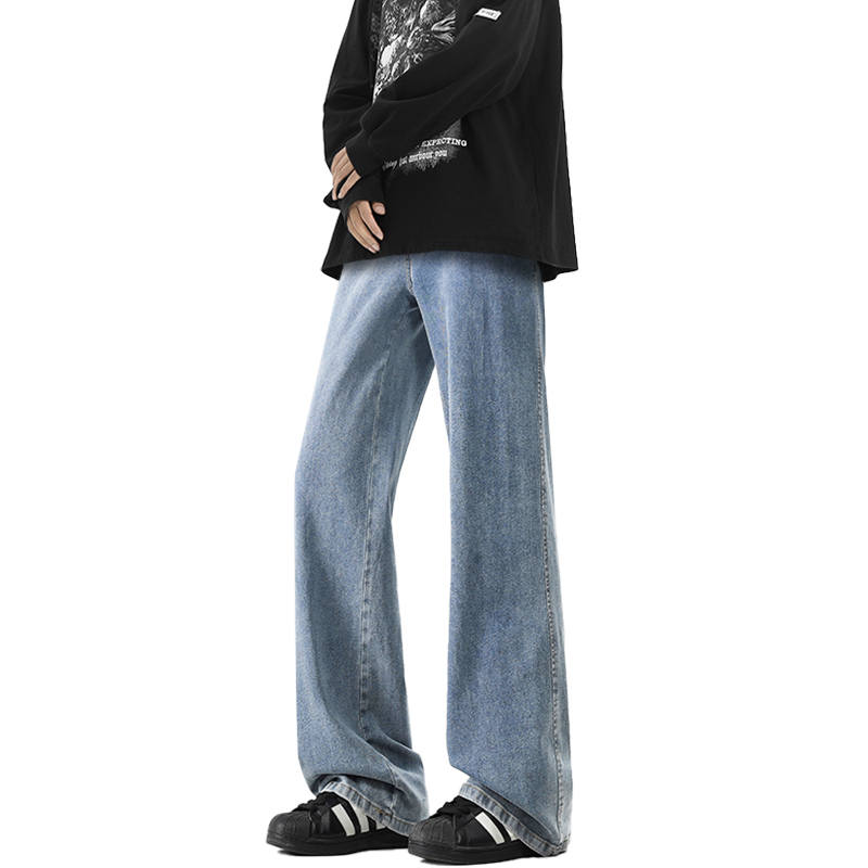 BALENO Jeans Unisex Vintage Blue Moderate Wide Leg Pants