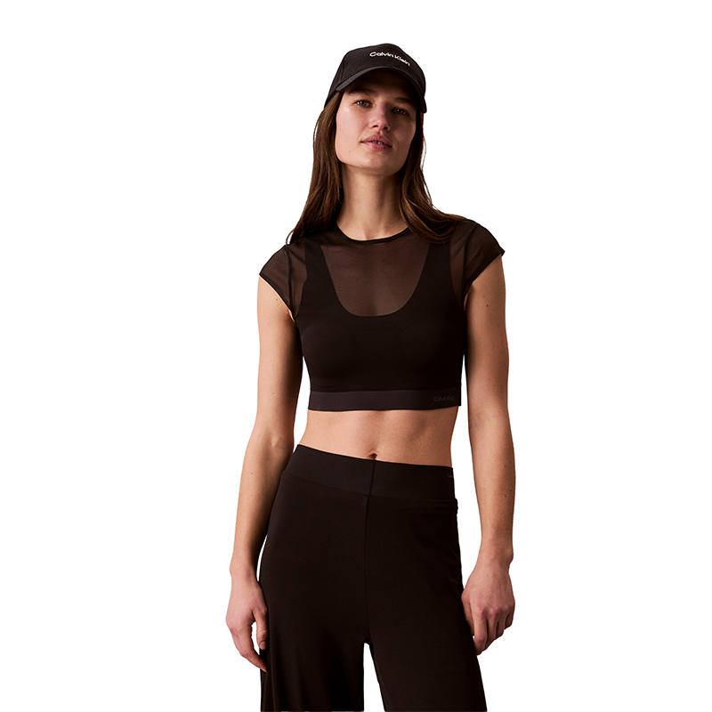 Calvin Klein cropped performance sports bra top