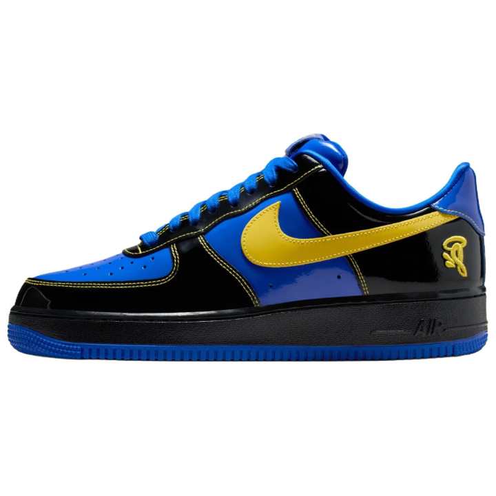 Nike Nike x Central Cee Air Force 1 Slip Resistant Abrasion Resistant Low top Skateboard Shoes Unisex Black Yellow Blue