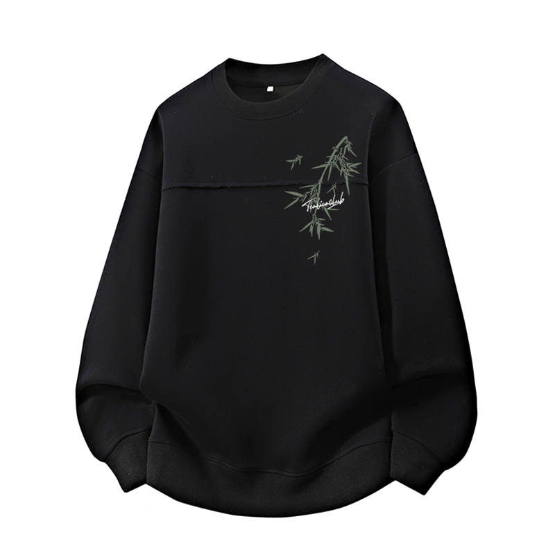 Tonlion Sweatshirts Unisex Crew Neck Moderate Regular