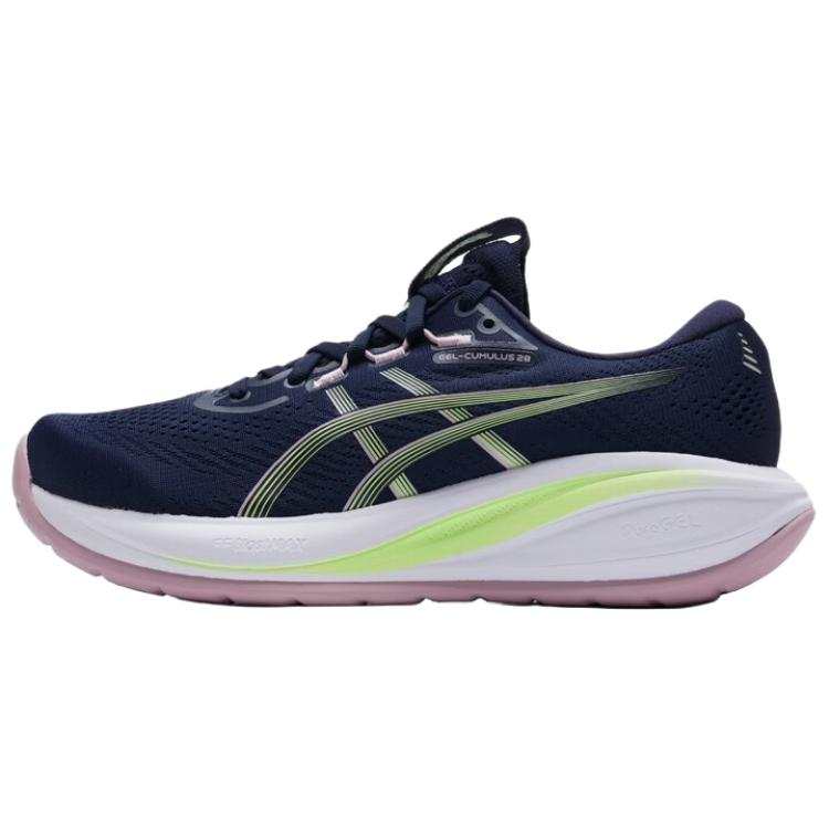 ASICS GEL CUMULUS 28 Breathable And Wear resistant Low top Running Shoes Women's Dark Blue