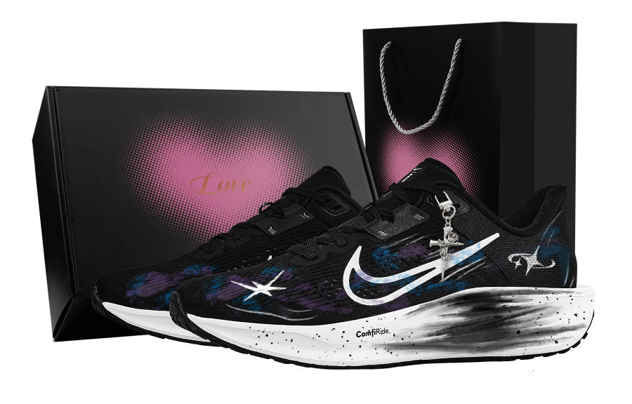 Nike Nike Quest 6 Rebound Low top Casual City Commuting Training Running Shoes Men's Black