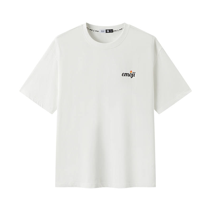 Semir X Emoji T Shirts Unisex Crew Neck Moderate Straight Fit