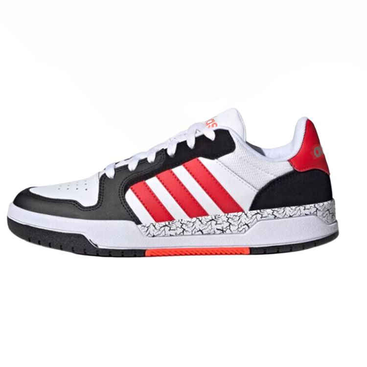 Adidas Neo Entrap Low top Skateboard Shoes Unisex White Red