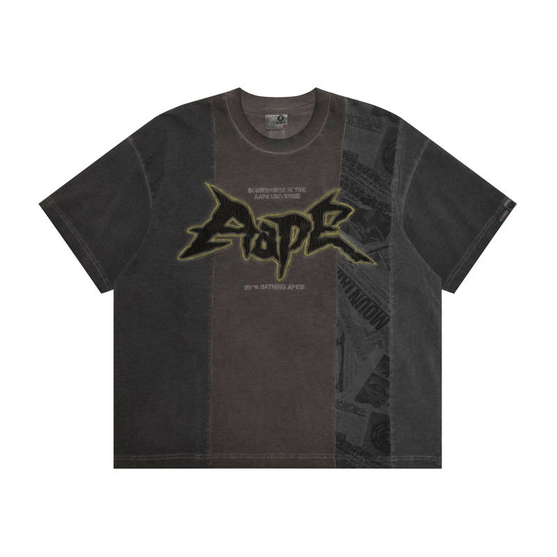 Aape Aape patchwork print T-shirt