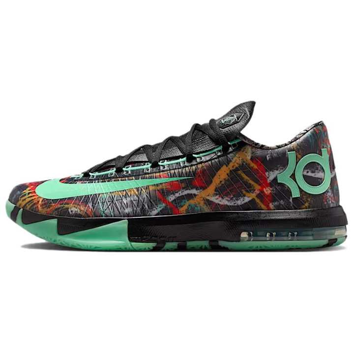 Nike Nike KD 6 Low top Basketball Shoes Men's Black Green