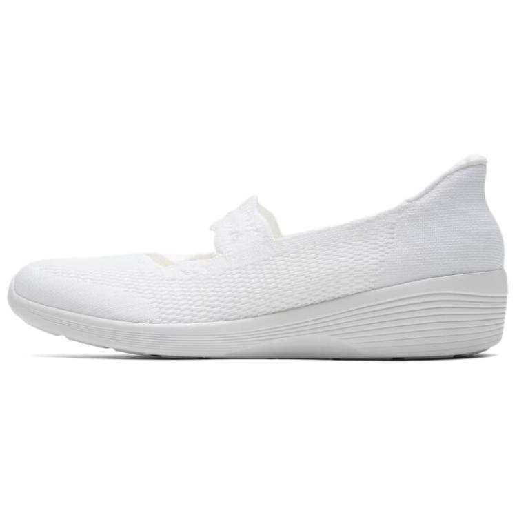 Skechers Arya Fabric Mary Jane Shoes Women's White