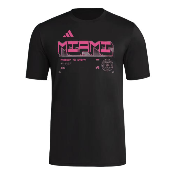 Adidas Adidas T Shirts Men's Black/Mls Mif 37p Crew Neck Moderate