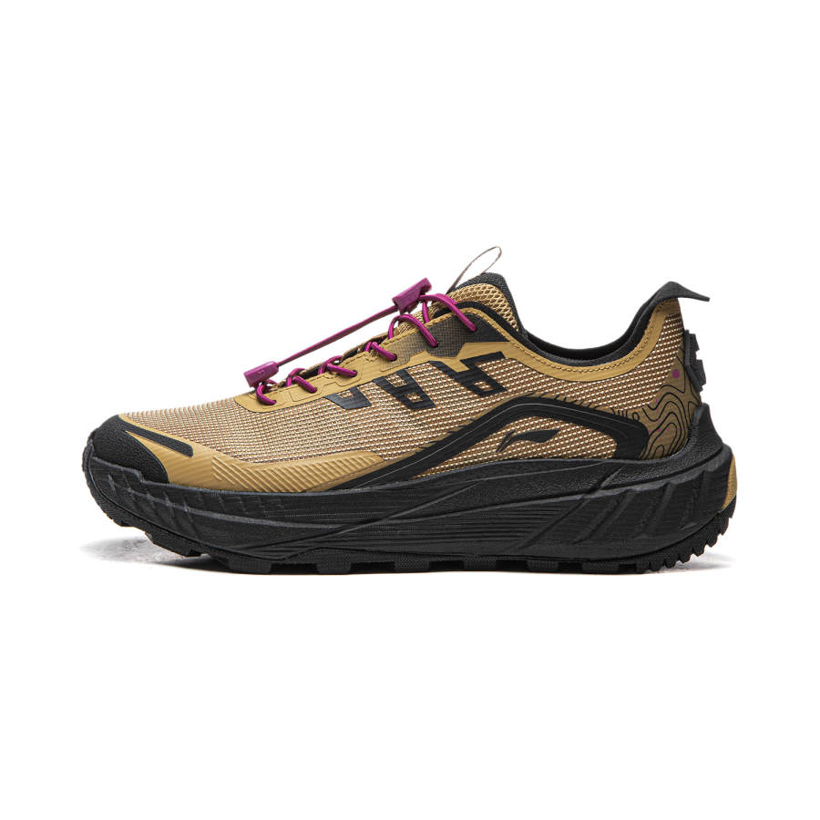 Li-Ning Li Ning Chuo Ye V2 Cushioning Slip Resistant Abrasion Resistant Rebound Low top Trail Running Shoes Women's