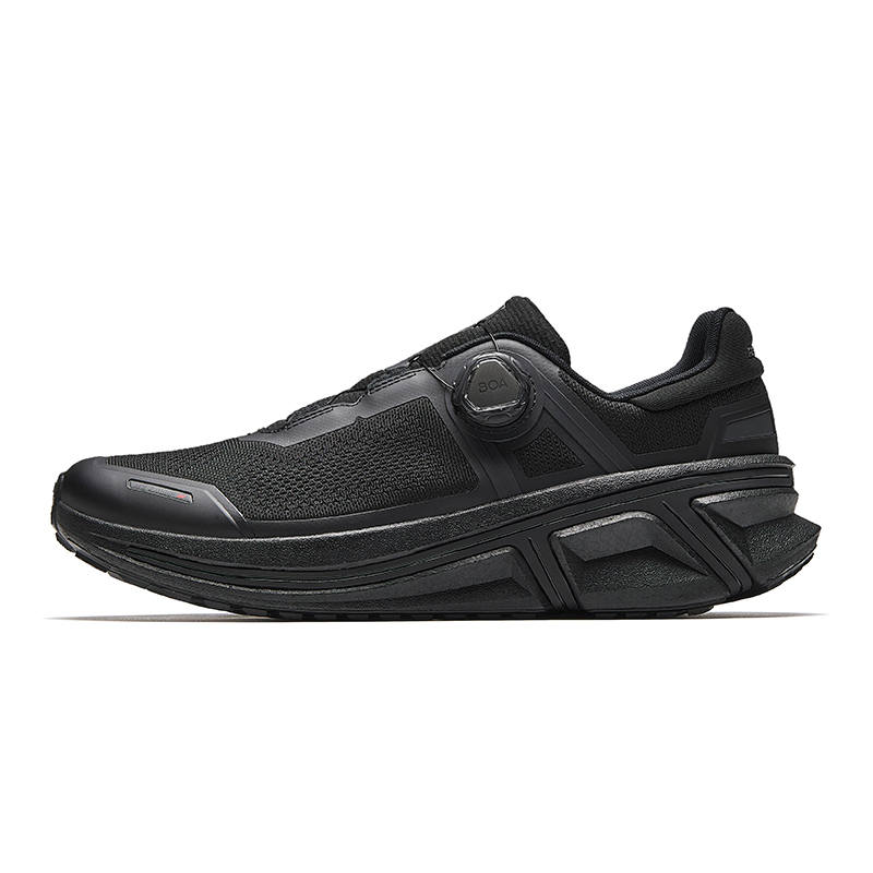 ANTA Anta Champion Honor 3 Comfortable Textile, Rubber Low top Running Shoes Men's Basic Black