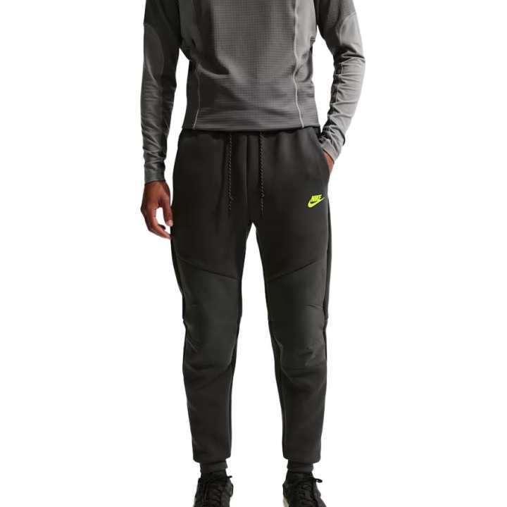 Nike Nike Fleece Pants Men's Charcoal Gray/Charcoal Gray/Neon Yellow Moderate