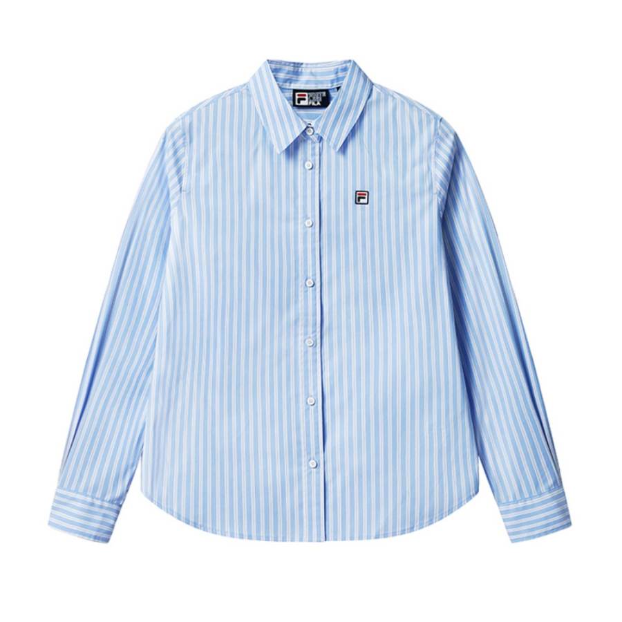 FILA Heritage Shirts Women's All Over Print Lapel Moderate