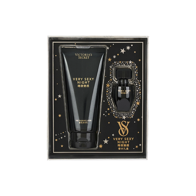 Victoria's Secret Night Charm Perfume Body Lotion Gift Set Aromatic Hydrating Function 7.5ml+100ml
