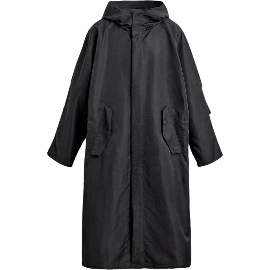 ZARA Trench Coats Men's Dark Gray Moderate