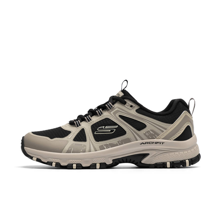 Skechers Textile, Synthetic Leather Low top Mountaineering Shoes Women's Taupe/Black