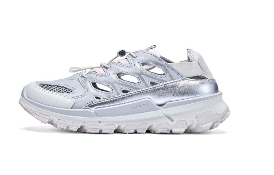 Ecco SS26 BIOM 2.2 TRL Collection Cow Leather Casual Shoes Women's White 842383