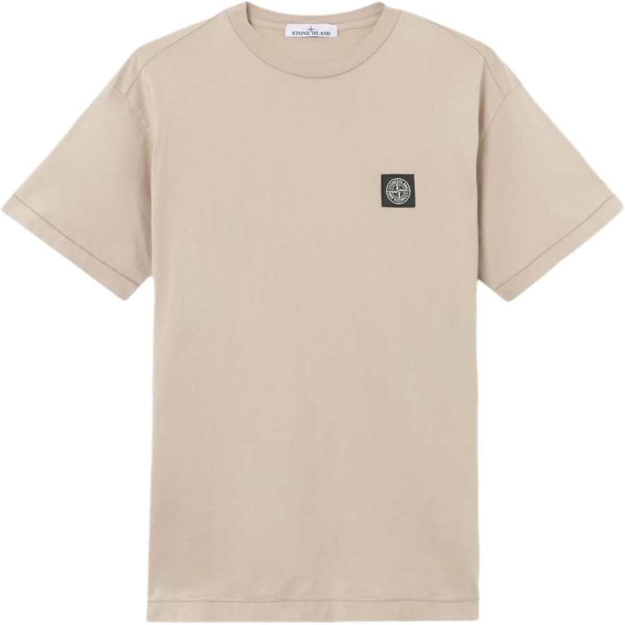 STONE ISLAND T Shirts Men's Sand Crew Neck Moderate Other