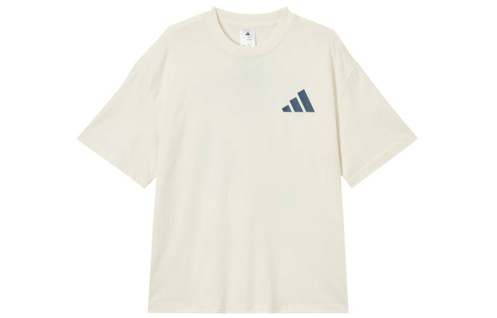 Adidas Adidas T Shirts Unisex White Crew Neck Moderate Straight Fit