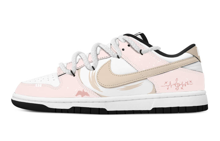 Nike Nike Dunk Half Sugar Core Leather Abrasion Resistant Low top Skateboard Shoes Unisex Pink