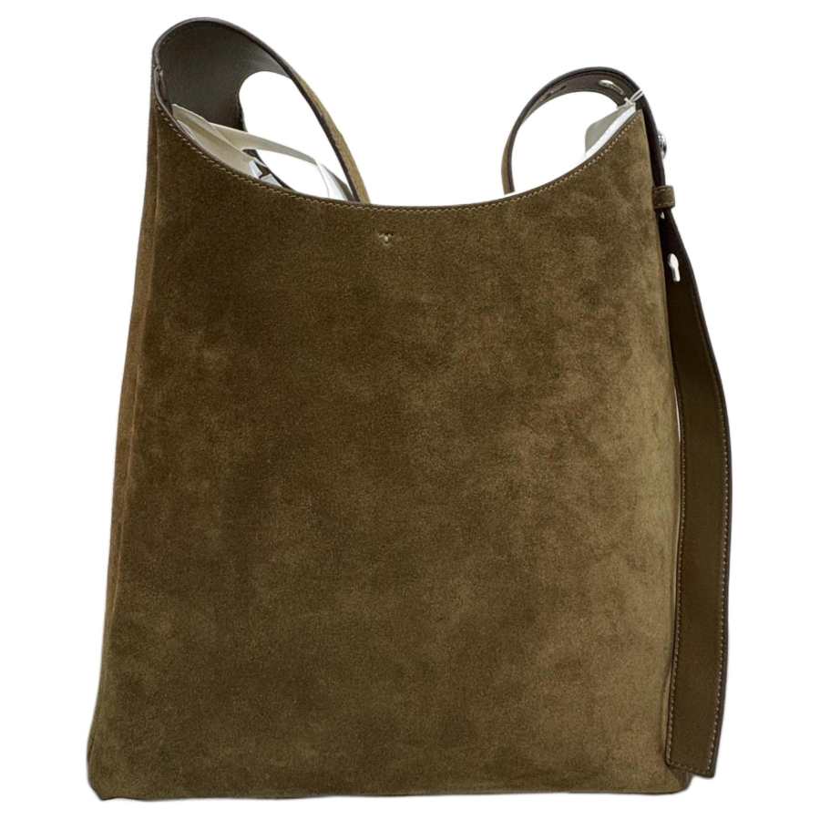 TORY BURCH Romy Cow Leather With Synthetic Leather Shoulder Bag Women's Dark Olive Green