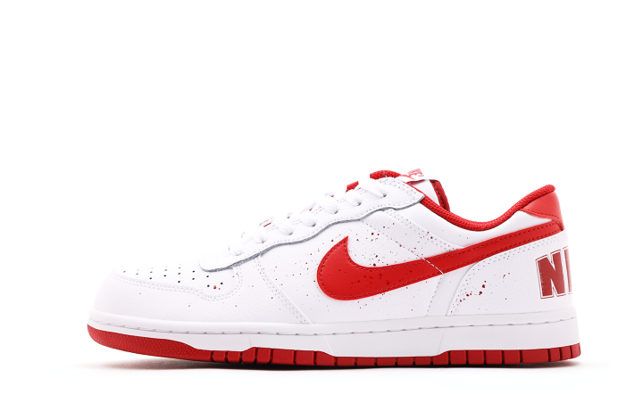 Nike Nike Big Cushioning Coverage Slip Resistant Low top Skateboard Shoes Unisex White Red