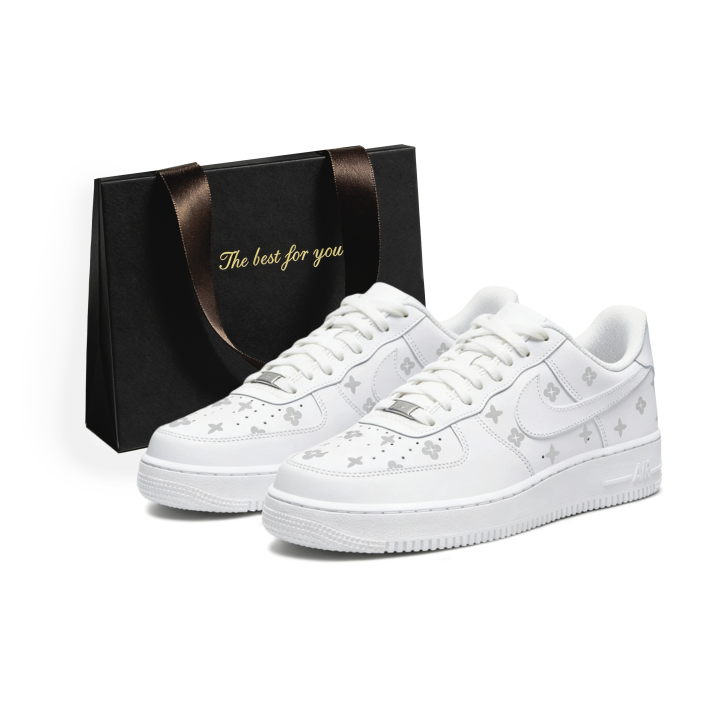 Nike Nike Air Force 1 07 Leather Abrasion Resistant Low top Skateboard Shoes Unisex White