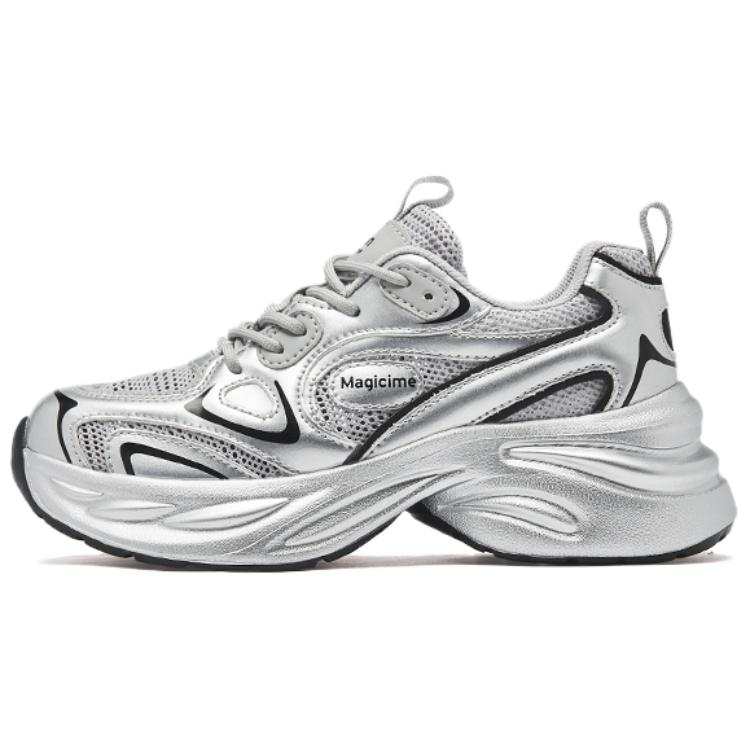 AGSDON Synthetic Leather Low top Chunky Sneakers Women's