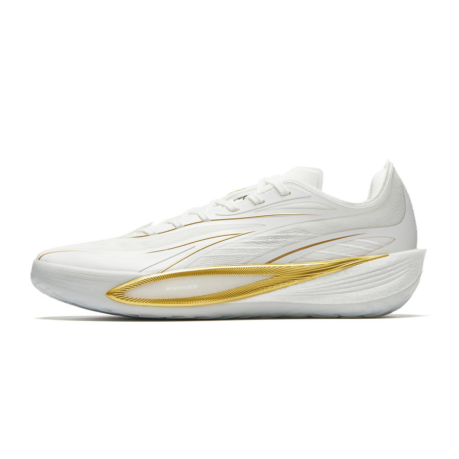Anta Crazy 5 Low top Wolf Claw Bionic Carbon Plate, Nitrogen 80 Basketball Shoes Men's White Gold