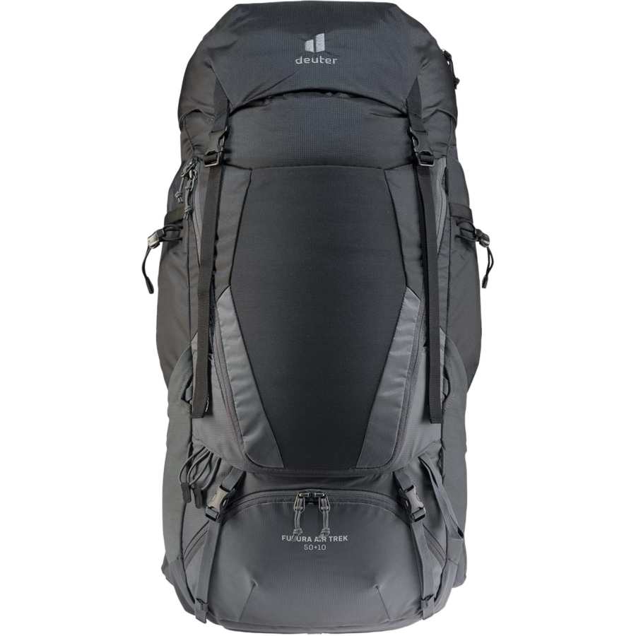 DEUTER 50+10L Outdoor Bags Nylon Obsidian Black/Atlantic Blue Unisex