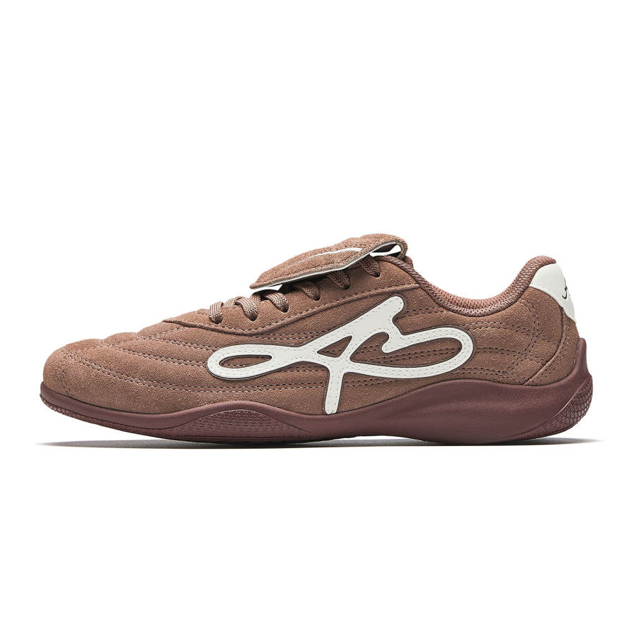 Anta Abrasion Resistant Lightweight Breathable Low top Casual Shoes Women's Eagle Back Brown/Ivory White