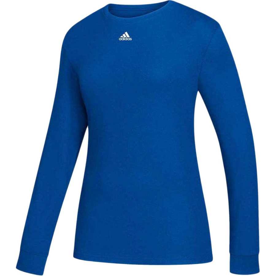 Adidas Adidas T Shirts Women's Royal Blue Crew Neck