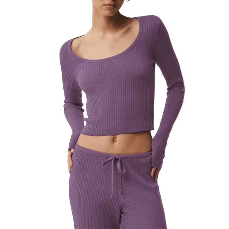 Alo Yoga T Shirts Women's Low Round Neck