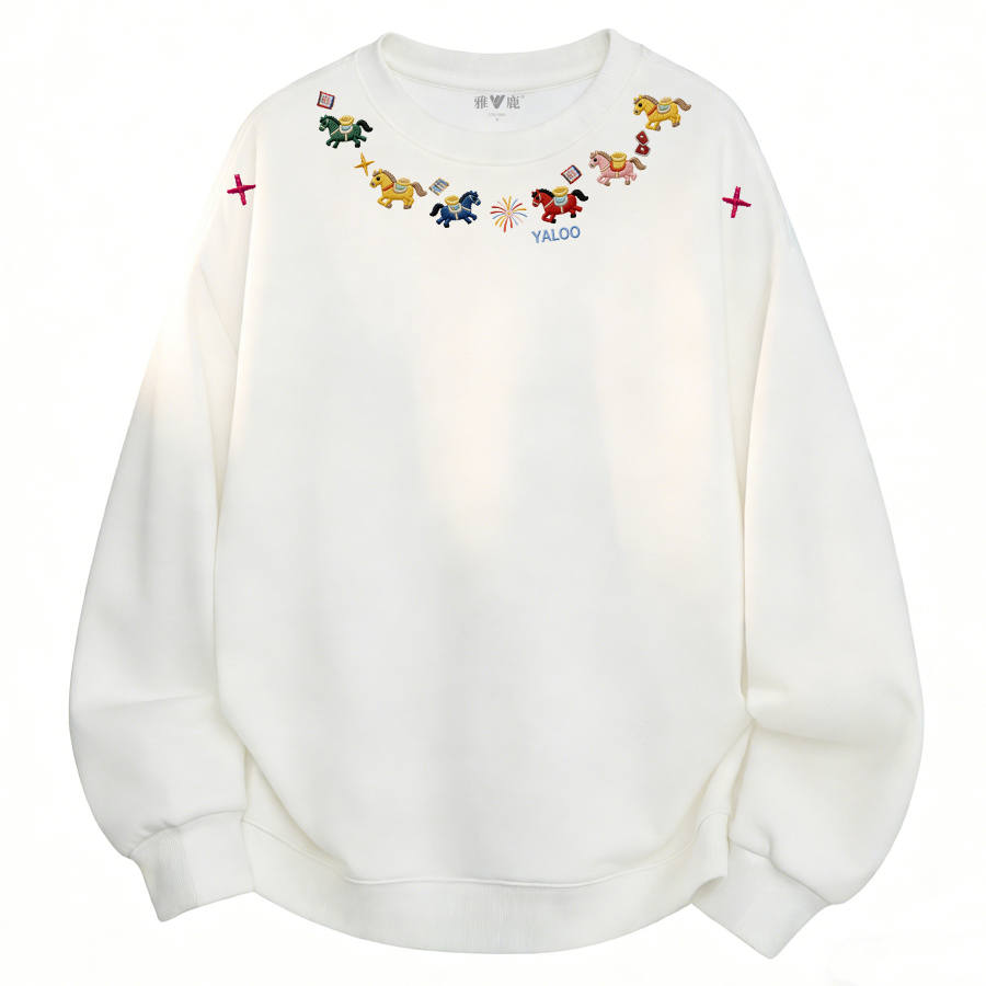 YALU Sweatshirts Unisex Crew Neck Moderate Regular