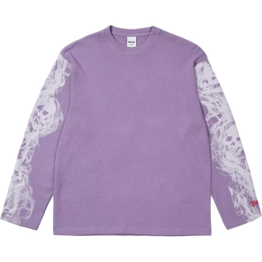 PALACE 2026 Spring Collection SS26 SMOKED WAFFLE LONGSLEEVE T Shirt Unisex