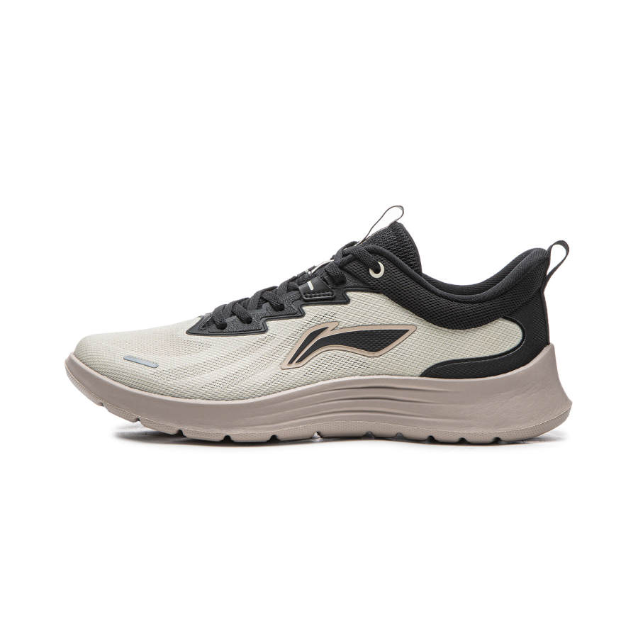 Li-Ning Li Ning Light Feather Low top Running Shoes Men's Black Gray