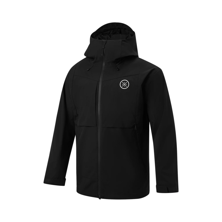 Li-Ning Li Ning Trench Coats Men's Black Hooded Moderate Other