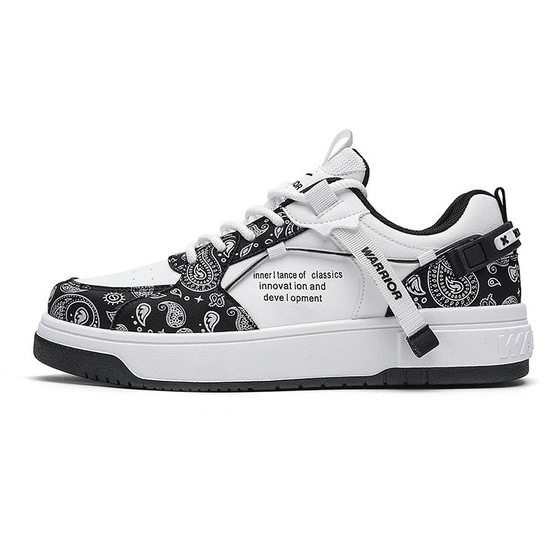 Warrior Height Increasing Abrasion Resistant Low top Skateboard Shoes Men's