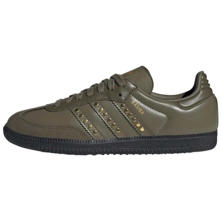 Adidas Originals Samba Wmns Adidas Originals Og 'Studded Stripes - Dark Khaki Black' Women's