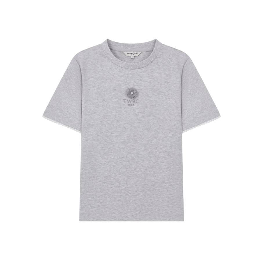 Teenie Weenie T Shirts Women's Crew Neck Moderate Straight Fit