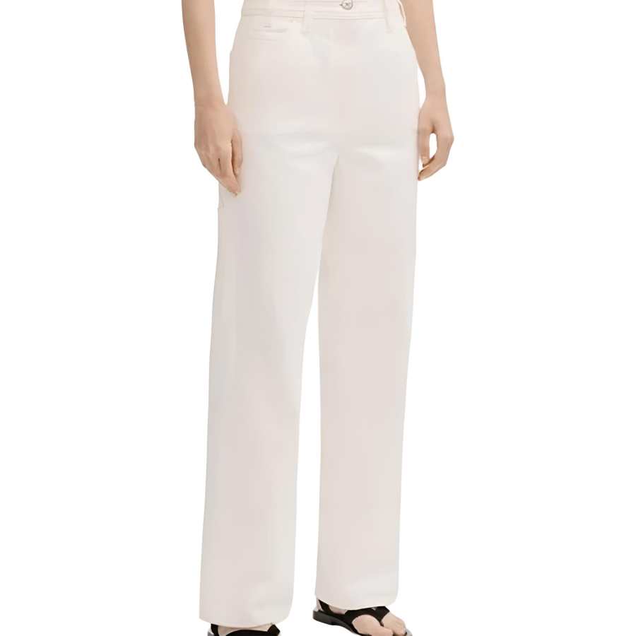 CHANEL Jeans Women's White Moderate Other