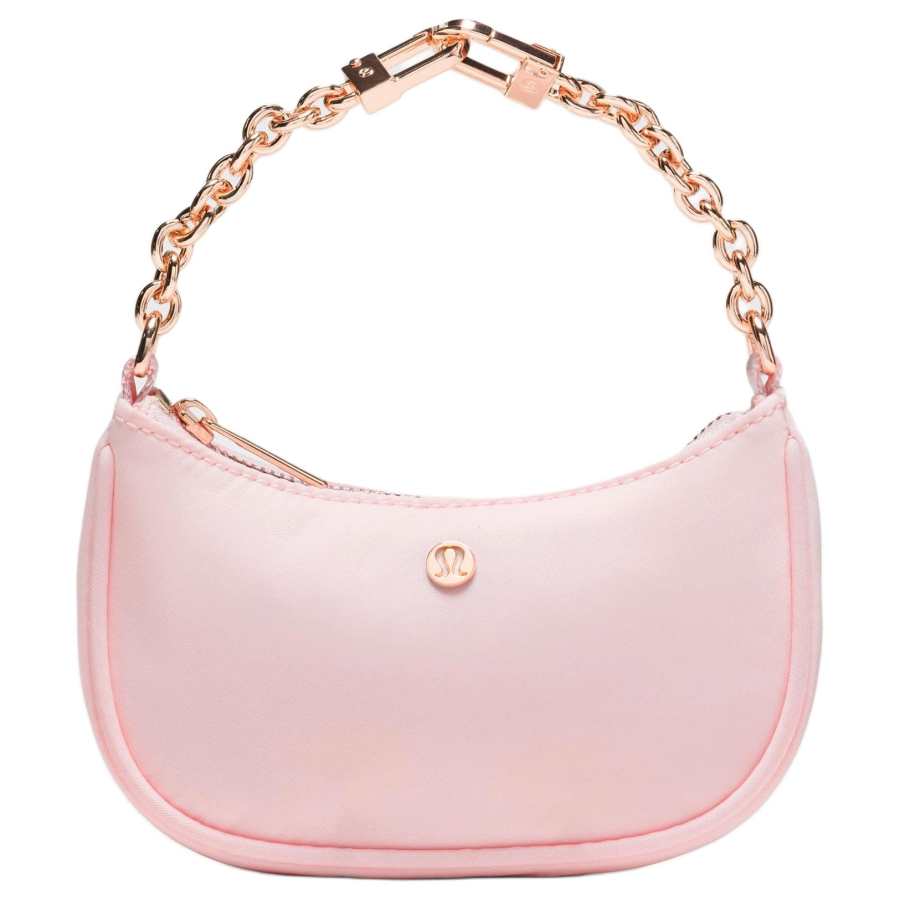 Lululemon City Essentials Nylon Shoulder Bag Mini Women's Pearl Powder & Rose Gold