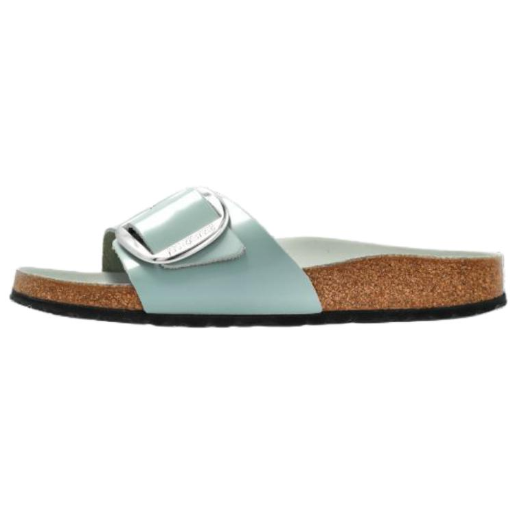 Birkenstock Madrid Big Buckle Rubber Abrasion Resistant Abrasion Resistant Slide Slippers Women's Green