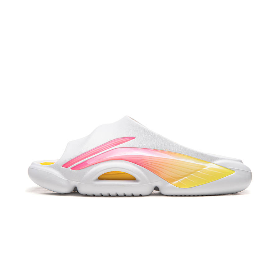 Li-Ning Li Ning Slide Slippers Men's White Pink Yellow