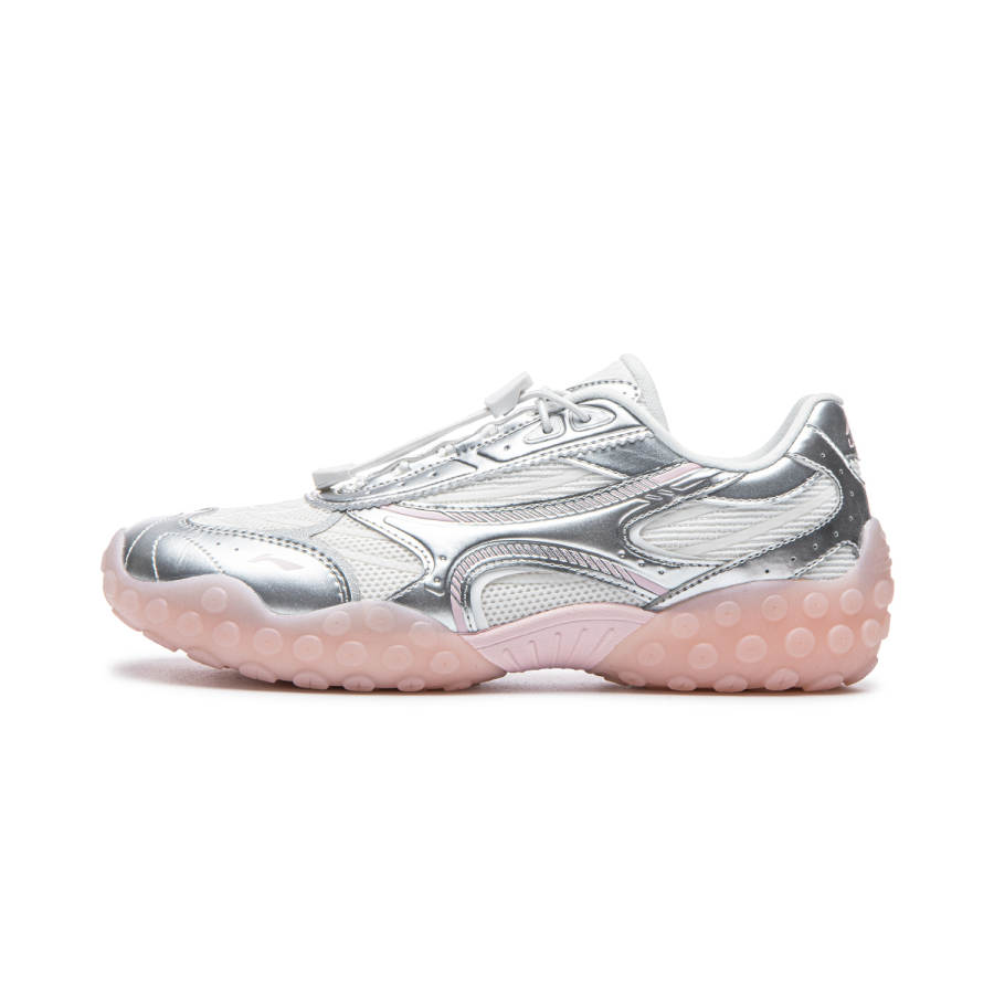 Li-Ning Li Ning Film Dancing Low top Chunky Sneakers Women's Silver White
