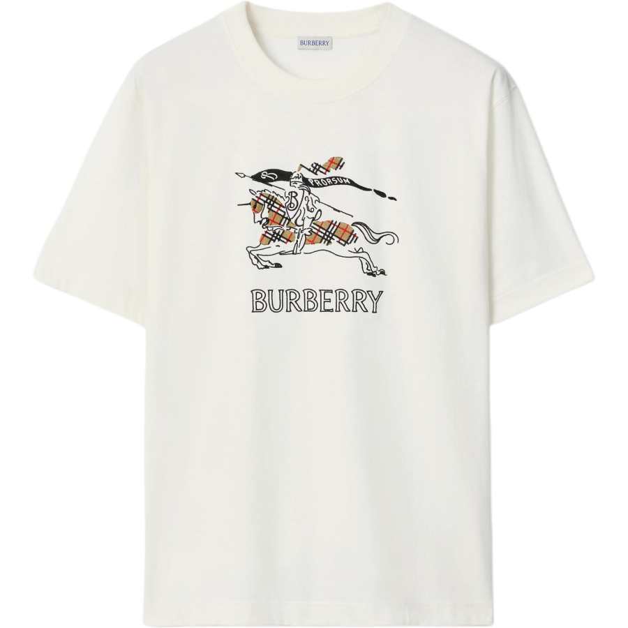 Burberry T Shirt Casual Fit Men's Chalk White
