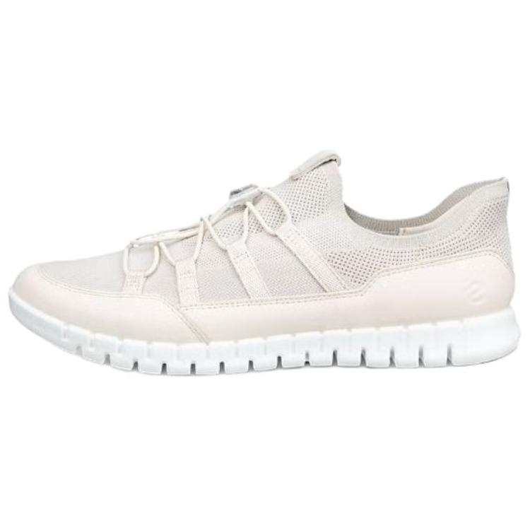 Ecco Gruuv Lite Leather Low top Casual Shoes Women's Beige