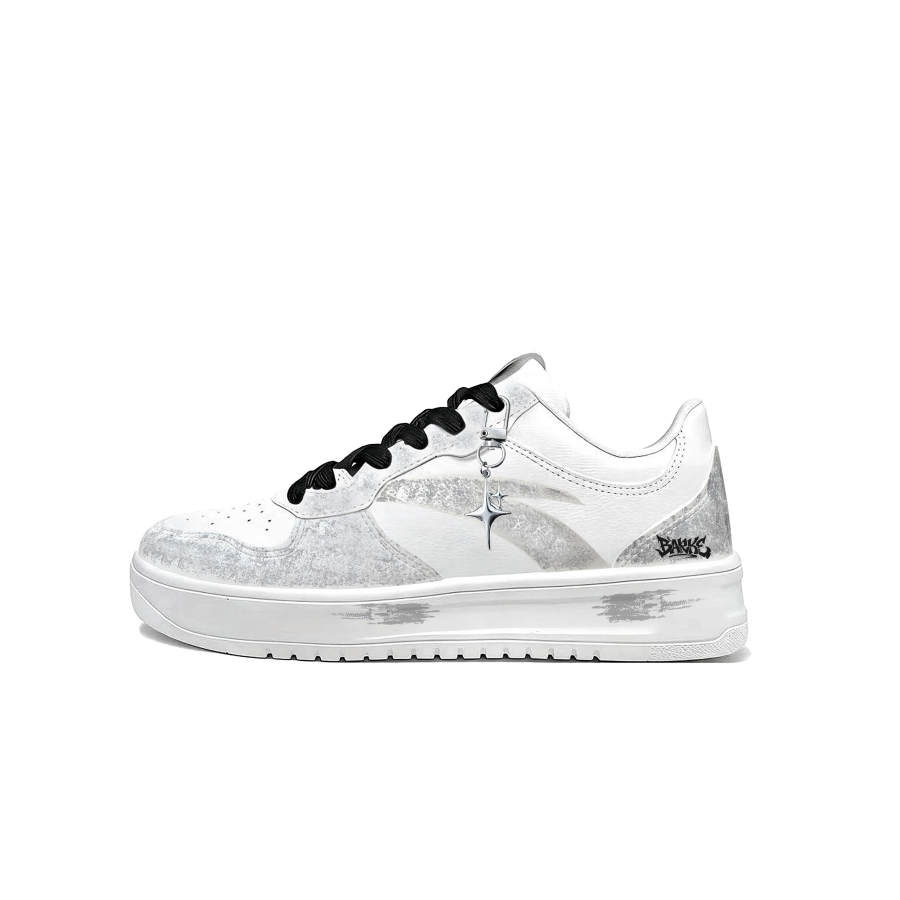 ANTA Easy Skateboard Shoes Unisex Low Top White