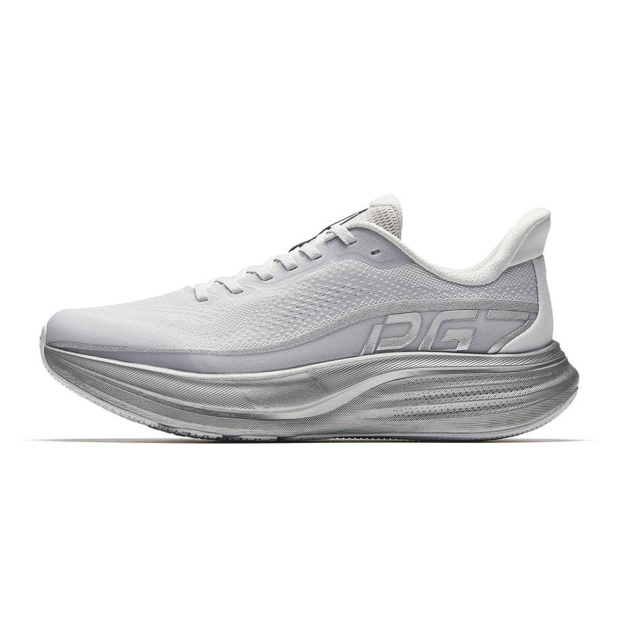 Anta Fabric Cushioning Abrasion Resistant Lightweight Low top Casual Running Shoes Men's Sand Grain Gray/Silver